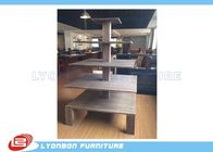 4 shelves garment display stand good quality solid wood made matte painted