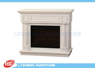 Durable White Interior Room Decor MDF Fireplaces 1125mm * 320mm * 930mm