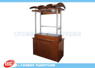 Mall Customized Wooden Kiosk / Perfume Display MDF , 1300mm * 600mm * 2200mm
