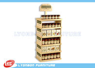 Supermarket Pine Wood Gondola End Display ODM For Can food , Color Painted