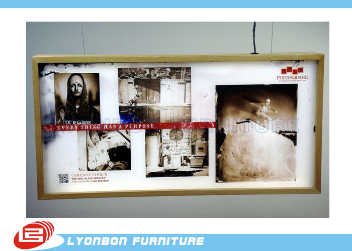 High End MDF Light Box / Wooden Display Accessory For Shopping mall
