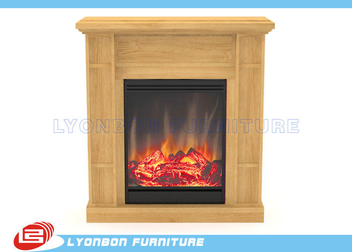 Solid Wood Veneer MDF Home Decor Fireplaces With Paint Finished / 905mm * 255mm * 970mm