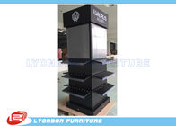 MDF Four - Sided Wooden Display Stands / Free Standing Display Shelves Finished