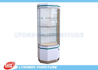 Store Lockable MDF Glass Wood Display Cabinets For Presenting Luxury Goods