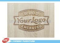 Customized Engraved Wood Display Logo For Display Accessory , Paint Finished
