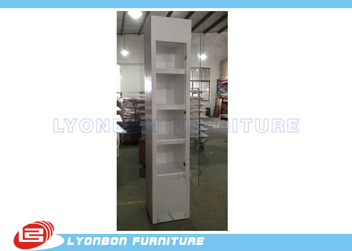 ODM Products MDF showcase Wood display cabinets With White painted