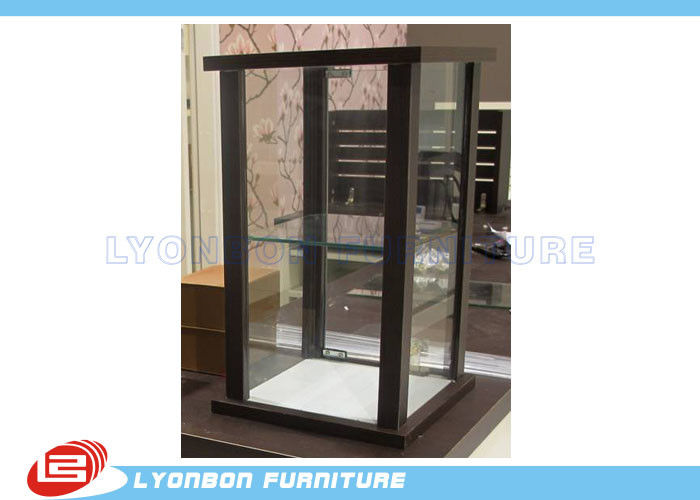 Brown Customized MDF Glass Countertop Display Cabinet For Women Bags display