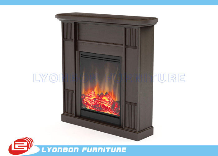 Custom Design MDF Home Decor Fireplaces Solid Wood Veneer / Paint Finished